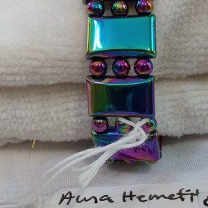 Aura Hematite Stretchy Bracelet